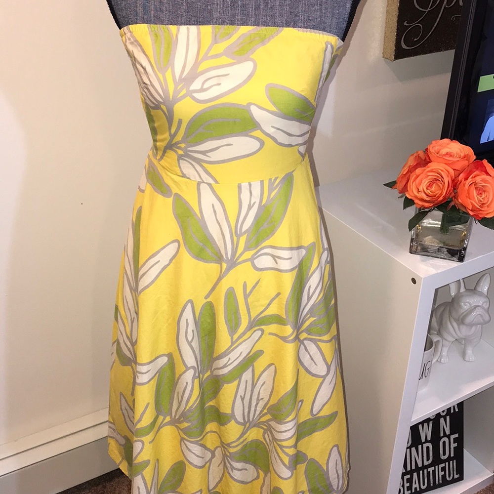 Floral Strapless Dress by Sarah Jessica Parker